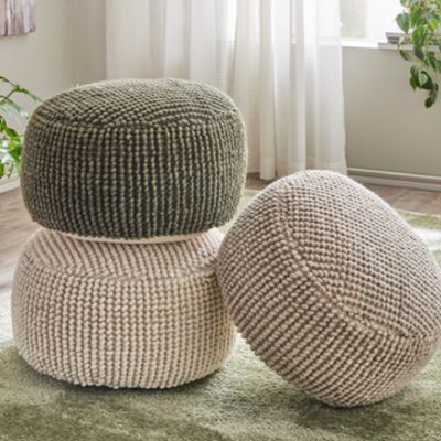 Wool pyöreä rahi Ø50 cm luonnonvalkoinen